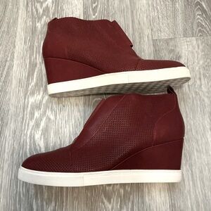 LINEA Paolo leather Original Platform Wedge Sneaker Bootie